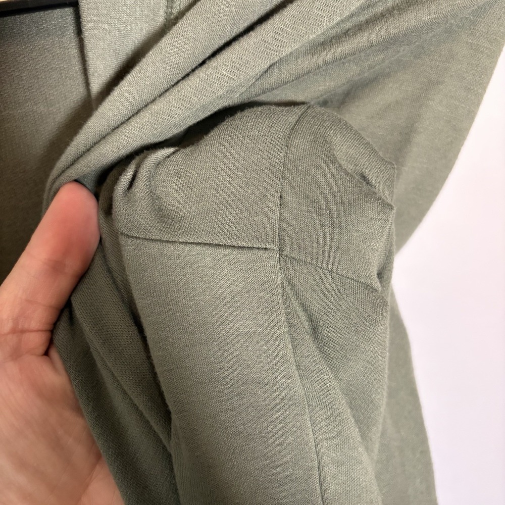 Candace Cameron Bure XL Green Cardigan Cottage Minimalist QVC Buttons Boho Hippi - Picture 9 of 15